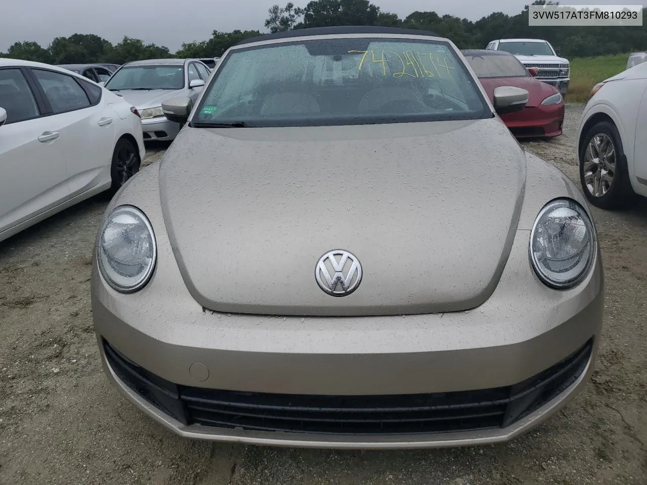 2015 Volkswagen Beetle 1.8T VIN: 3VW517AT3FM810293 Lot: 74241674