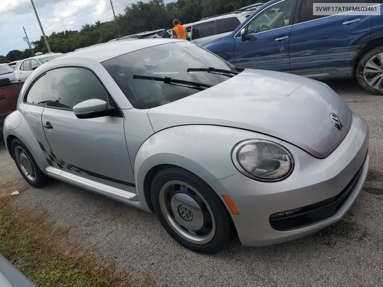 2015 Volkswagen Beetle 1.8T VIN: 3VWF17AT9FM603461 Lot: 74276284