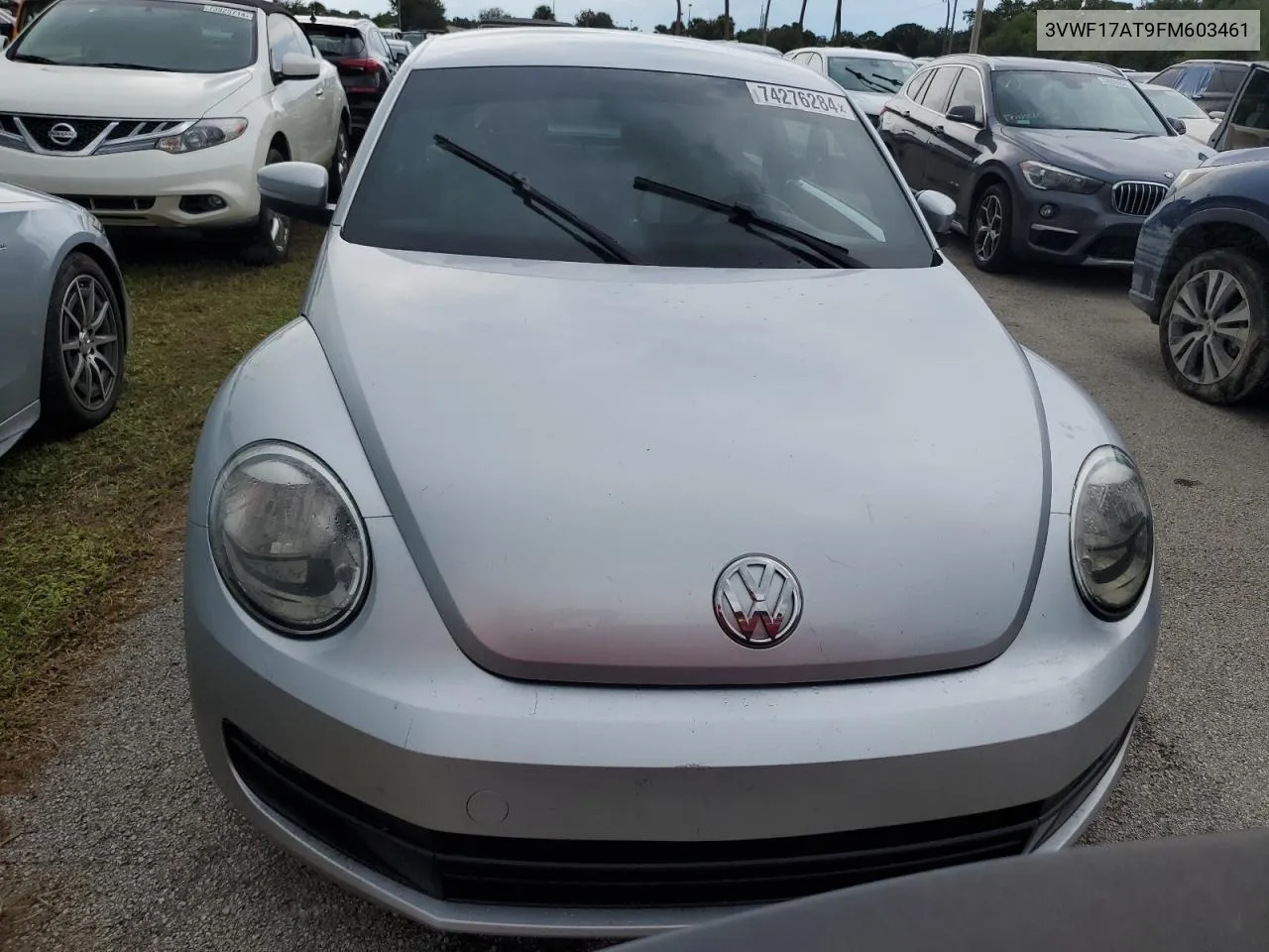 2015 Volkswagen Beetle 1.8T VIN: 3VWF17AT9FM603461 Lot: 74276284