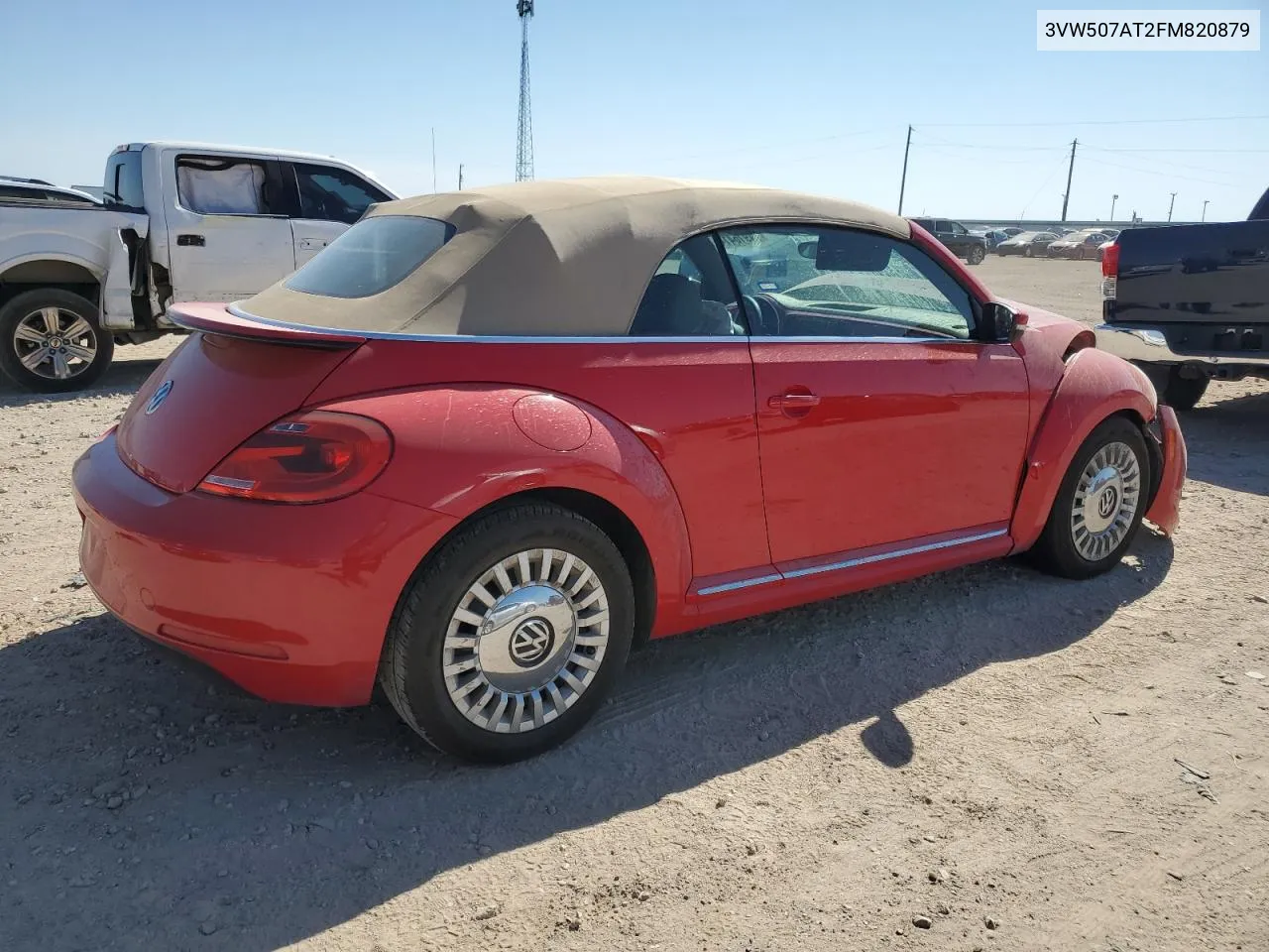 2015 Volkswagen Beetle 1.8T VIN: 3VW507AT2FM820879 Lot: 74916414