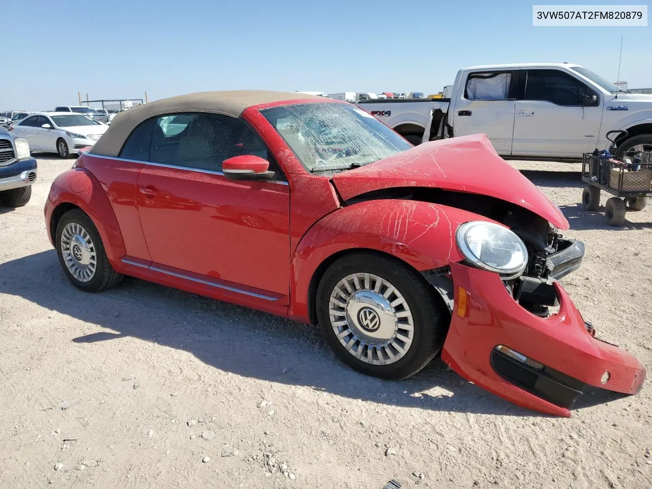 2015 Volkswagen Beetle 1.8T VIN: 3VW507AT2FM820879 Lot: 74916414