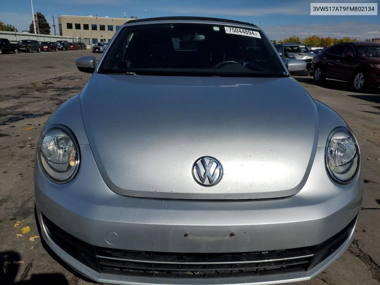 2015 Volkswagen Beetle 1.8T VIN: 3VW517AT9FM802134 Lot: 75044894