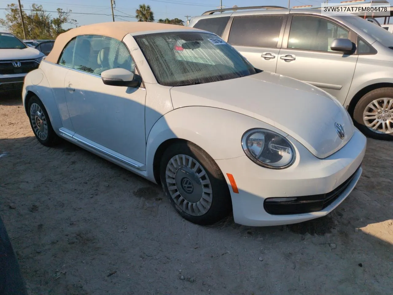 2015 Volkswagen Beetle 1.8T VIN: 3VW517AT7FM804478 Lot: 75501664