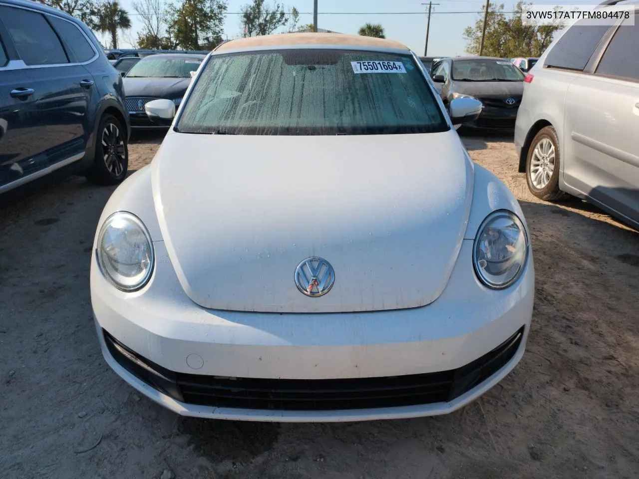 2015 Volkswagen Beetle 1.8T VIN: 3VW517AT7FM804478 Lot: 75501664