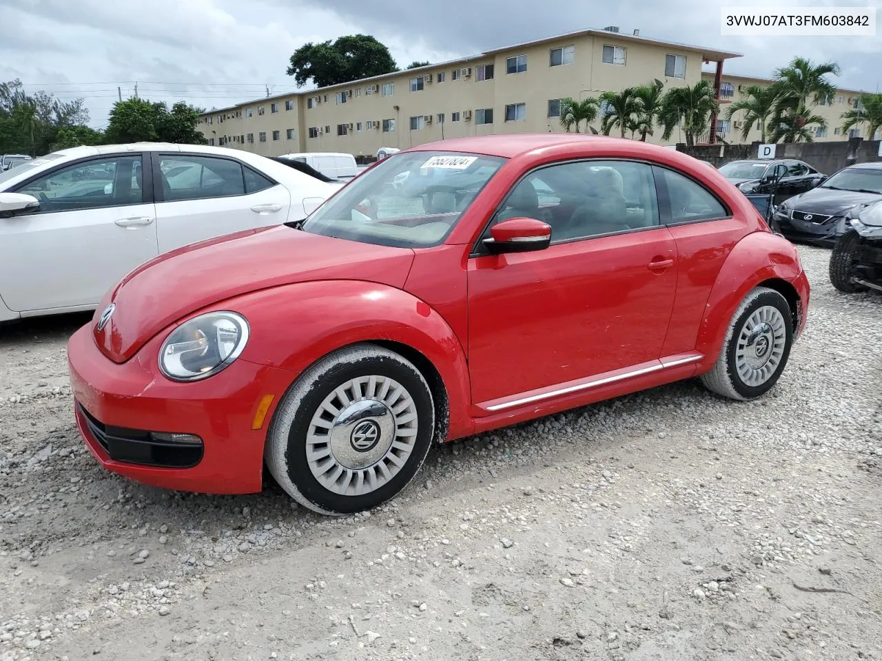 2015 Volkswagen Beetle 1.8T VIN: 3VWJ07AT3FM603842 Lot: 75527824