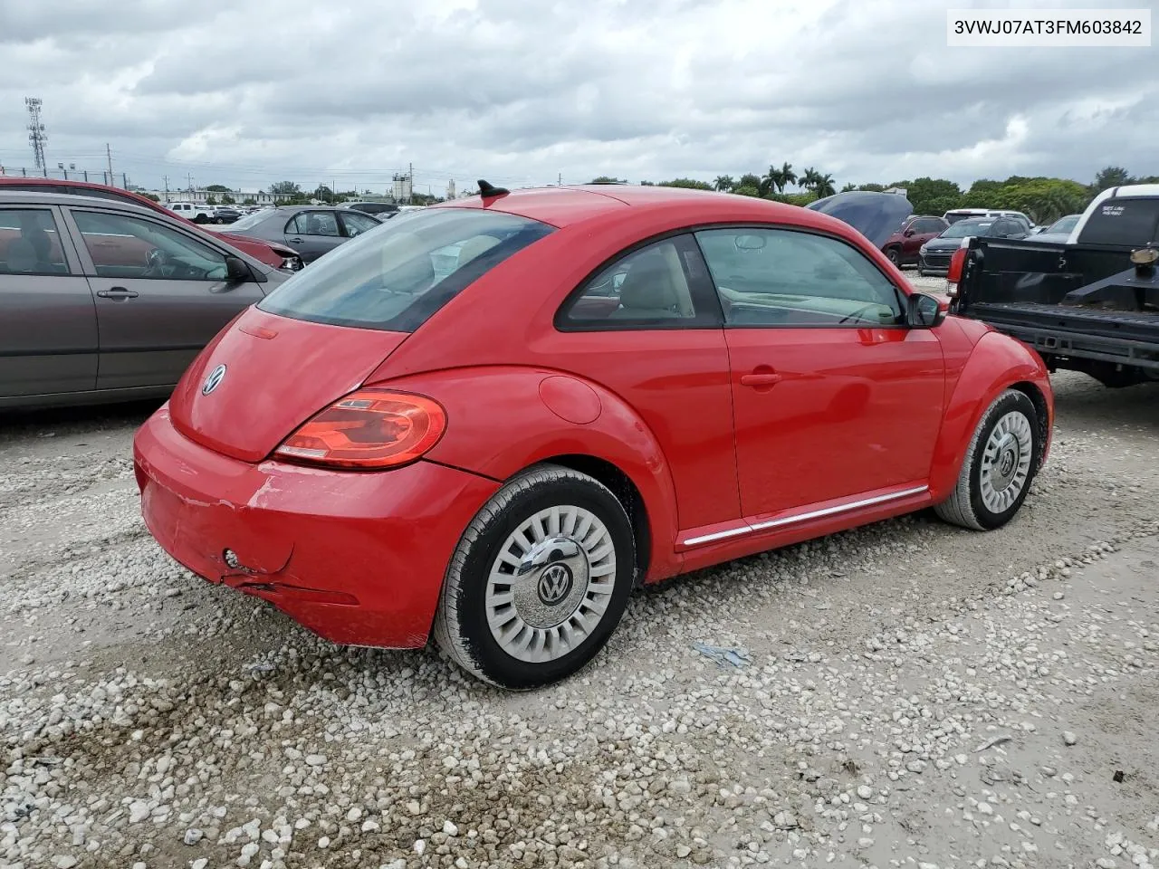 2015 Volkswagen Beetle 1.8T VIN: 3VWJ07AT3FM603842 Lot: 75527824