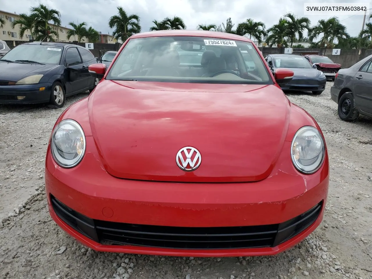 2015 Volkswagen Beetle 1.8T VIN: 3VWJ07AT3FM603842 Lot: 75527824