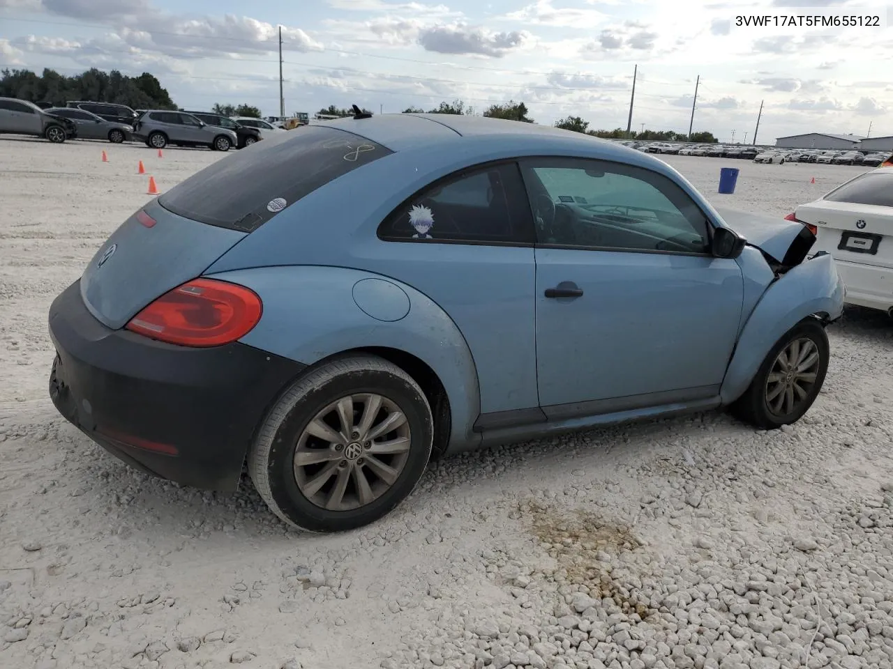 2015 Volkswagen Beetle 1.8T VIN: 3VWF17AT5FM655122 Lot: 75697004