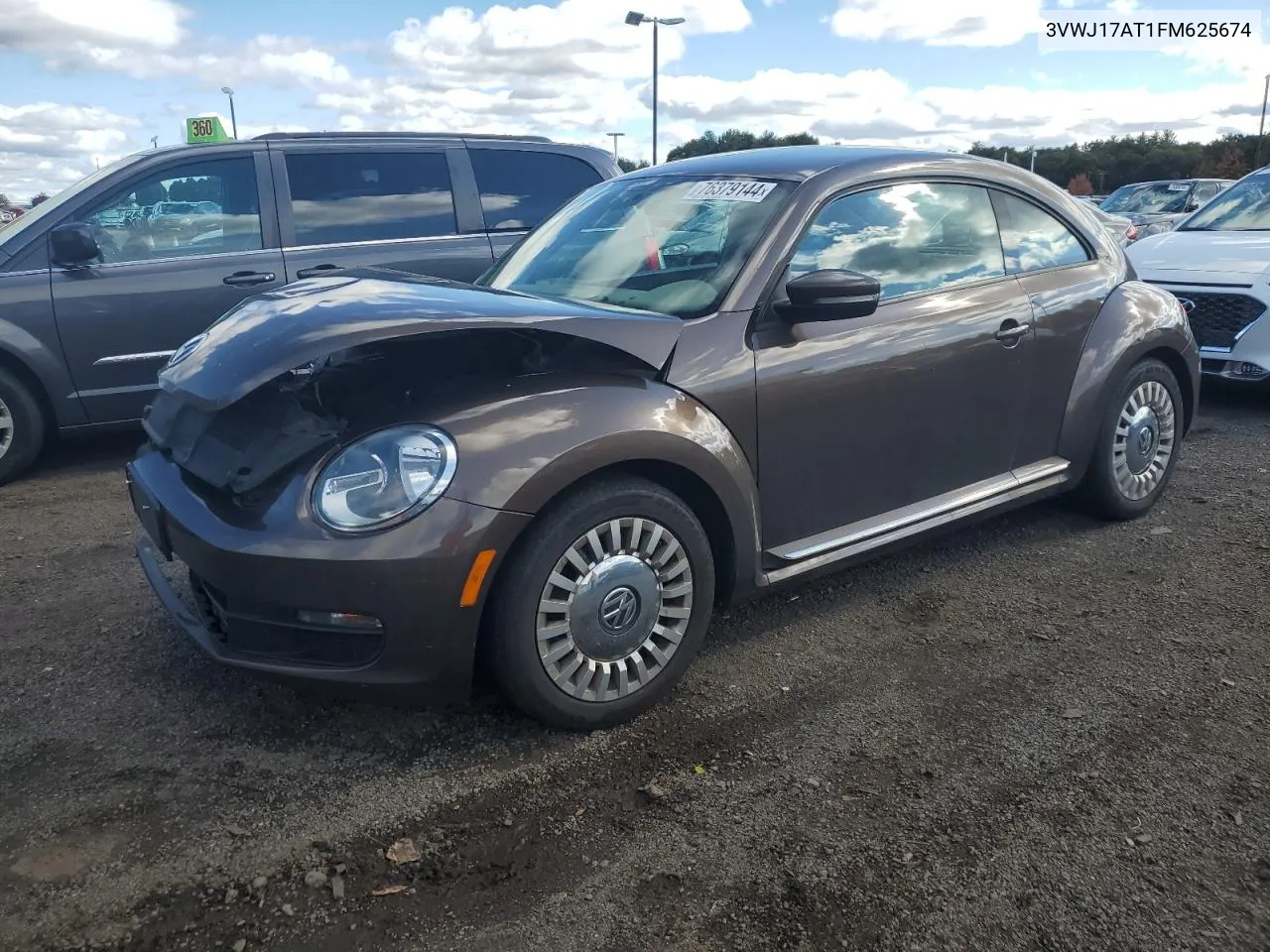 2015 Volkswagen Beetle 1.8T VIN: 3VWJ17AT1FM625674 Lot: 76379144