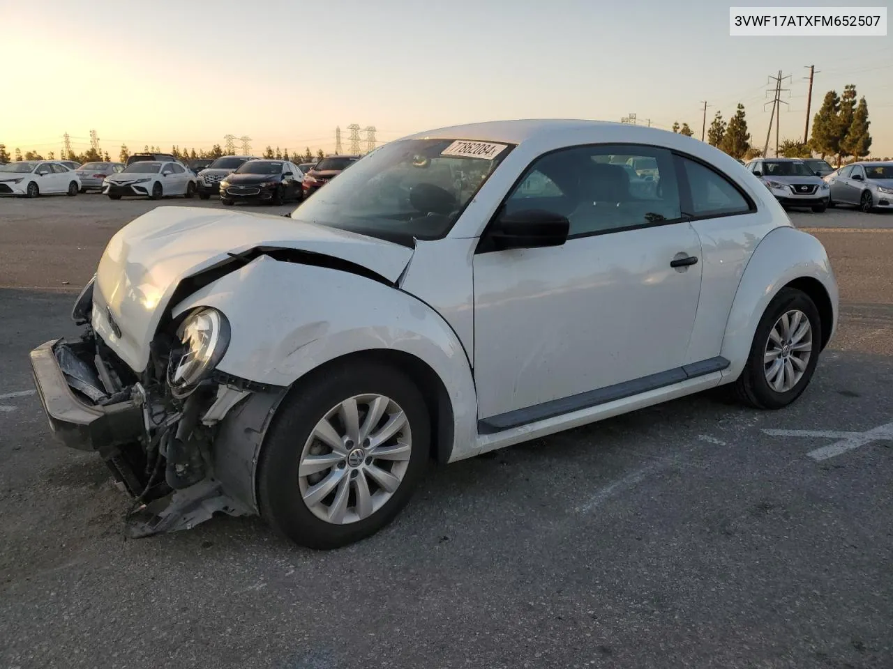 2015 Volkswagen Beetle 1.8T VIN: 3VWF17ATXFM652507 Lot: 77862084