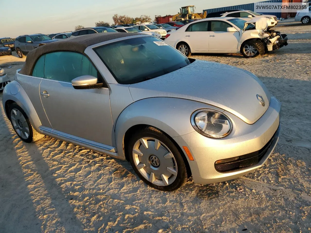 2015 Volkswagen Beetle 1.8T VIN: 3VW507ATXFM802355 Lot: 78088474