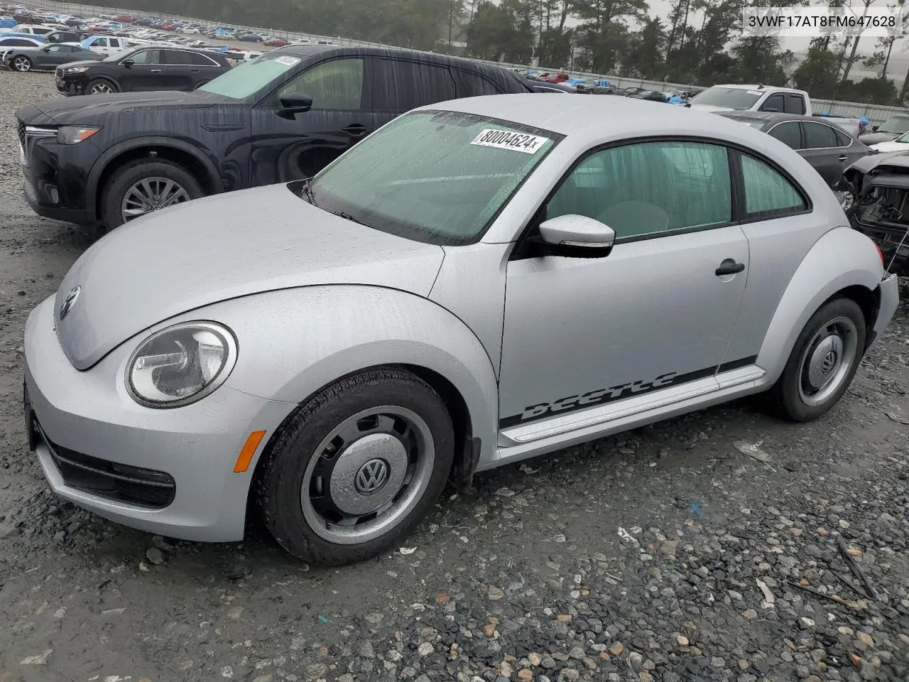 2015 Volkswagen Beetle 1.8T VIN: 3VWF17AT8FM647628 Lot: 80004624