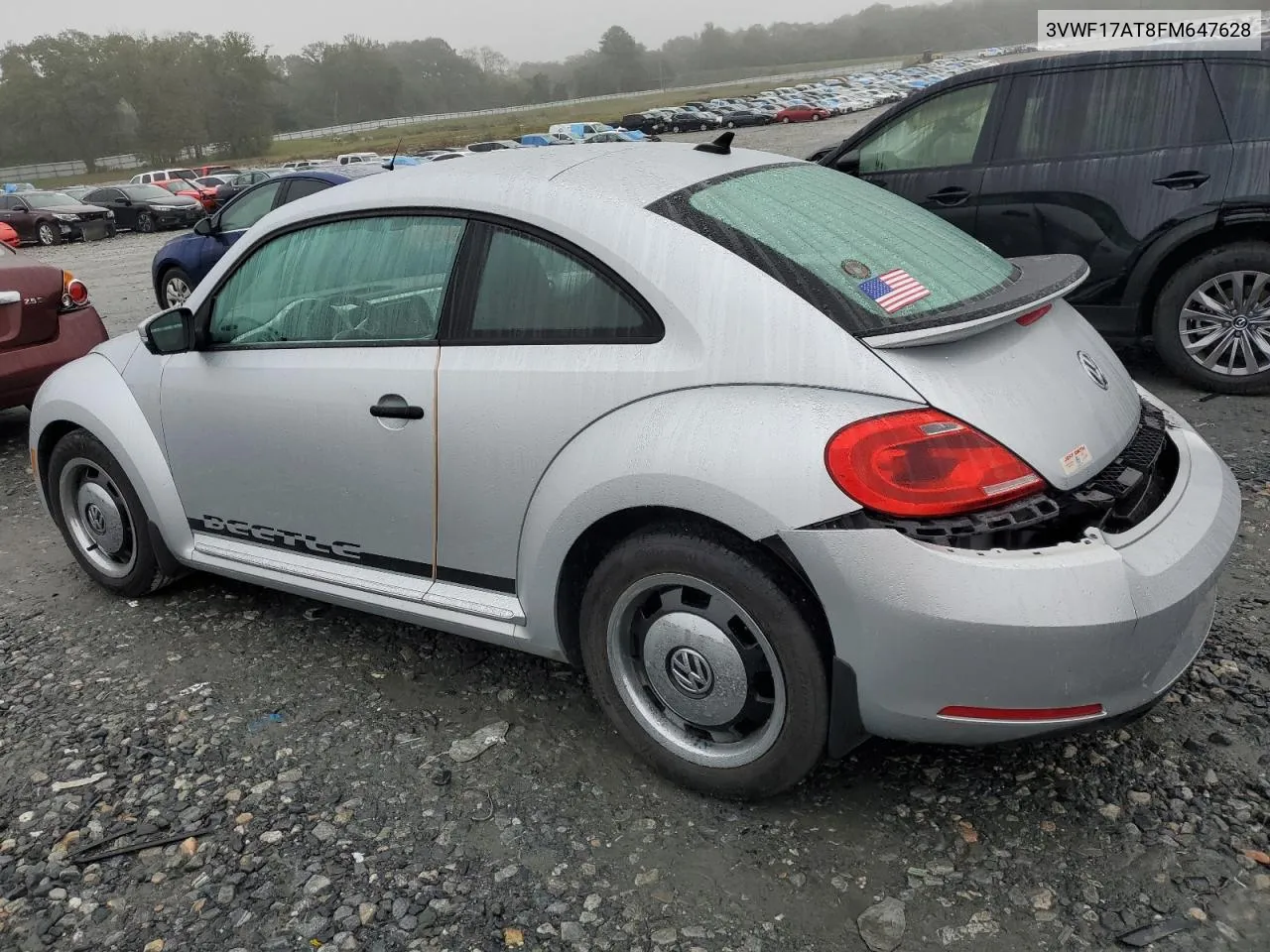 2015 Volkswagen Beetle 1.8T VIN: 3VWF17AT8FM647628 Lot: 80004624