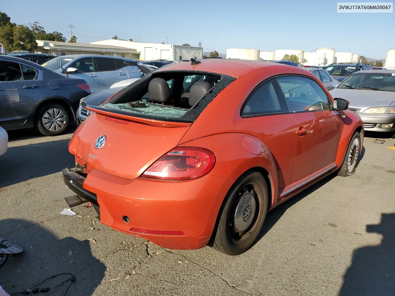 2016 Volkswagen Beetle Se VIN: 3VWJ17AT6GM635067 Lot: 62608434