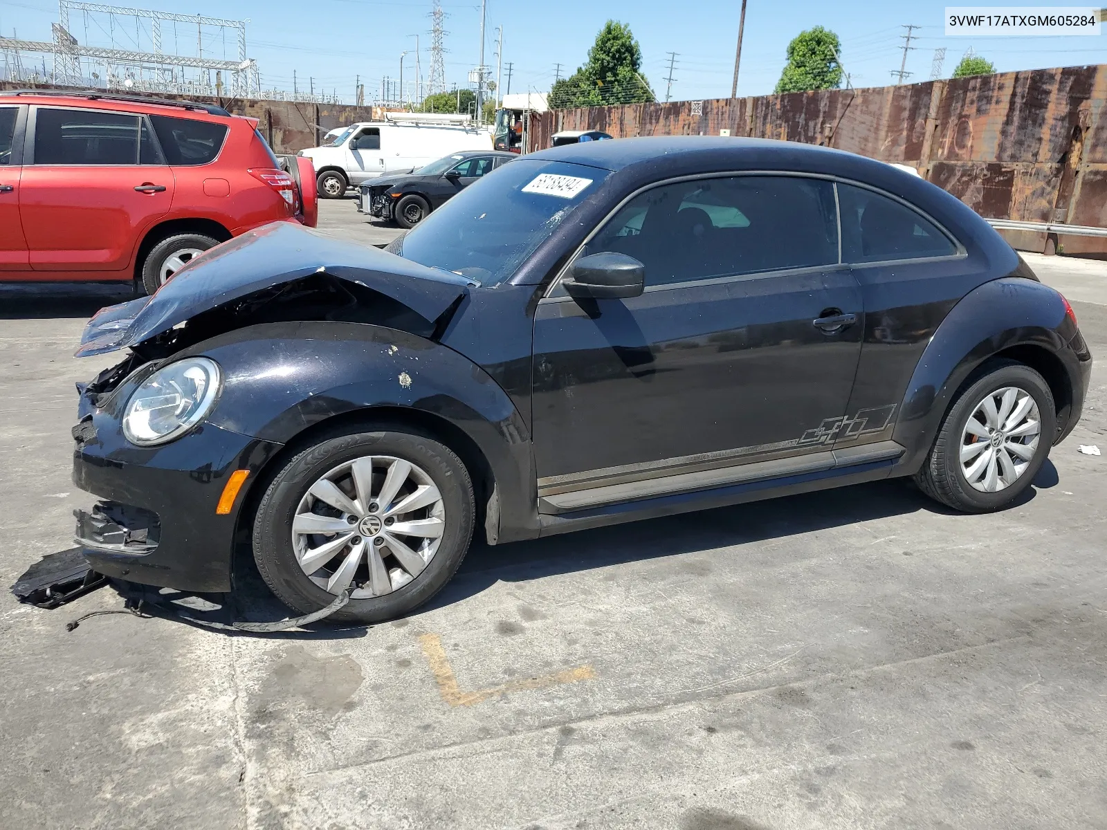 2016 Volkswagen Beetle 1.8T VIN: 3VWF17ATXGM605284 Lot: 68188494