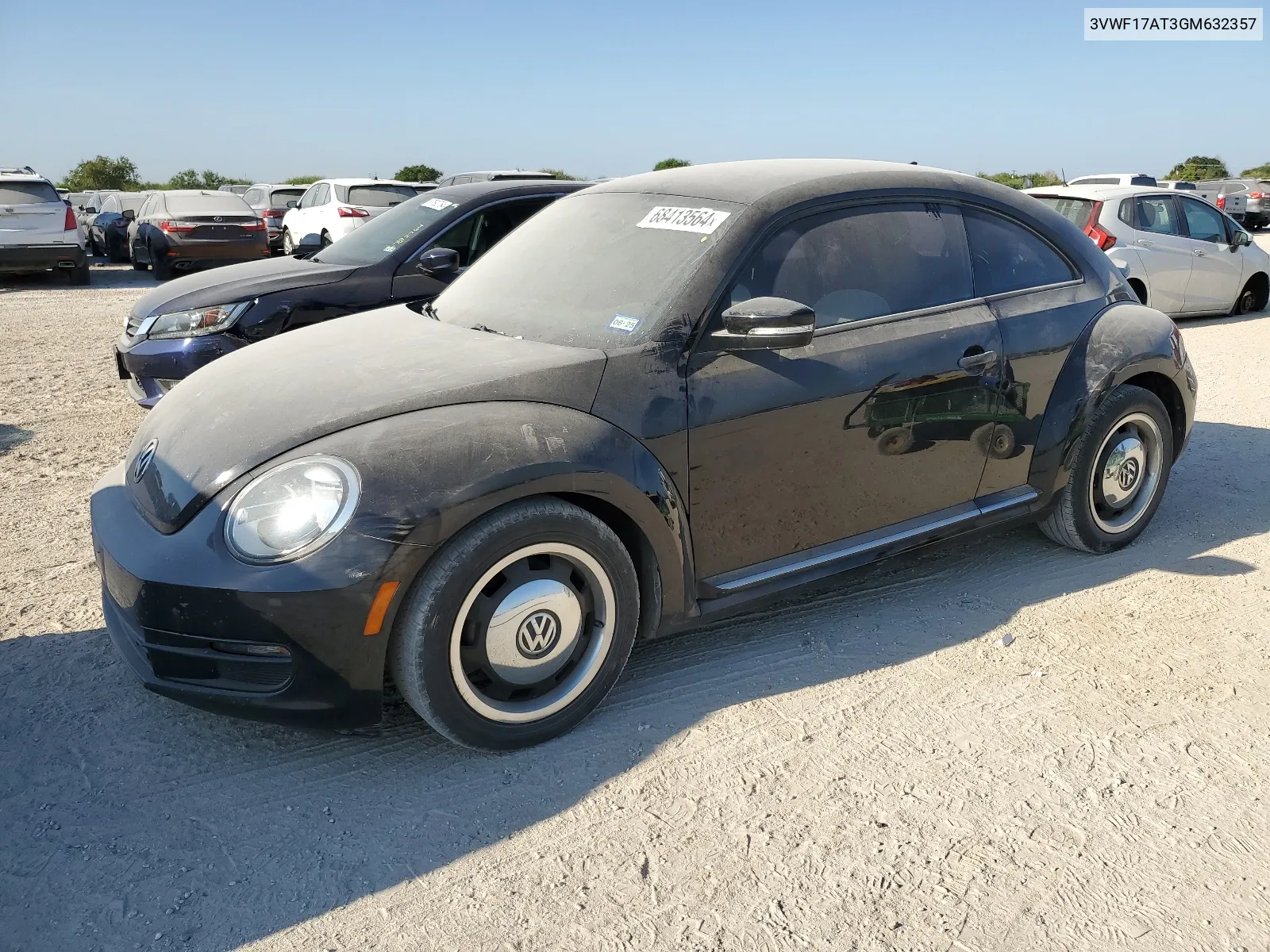 2016 Volkswagen Beetle 1.8T VIN: 3VWF17AT3GM632357 Lot: 68413564