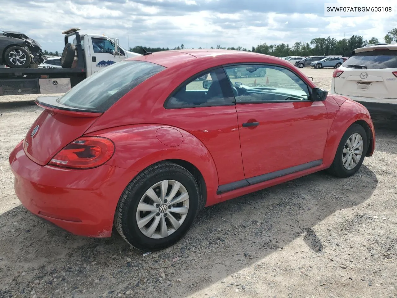 2016 Volkswagen Beetle 1.8T VIN: 3VWF07AT8GM605108 Lot: 72752184