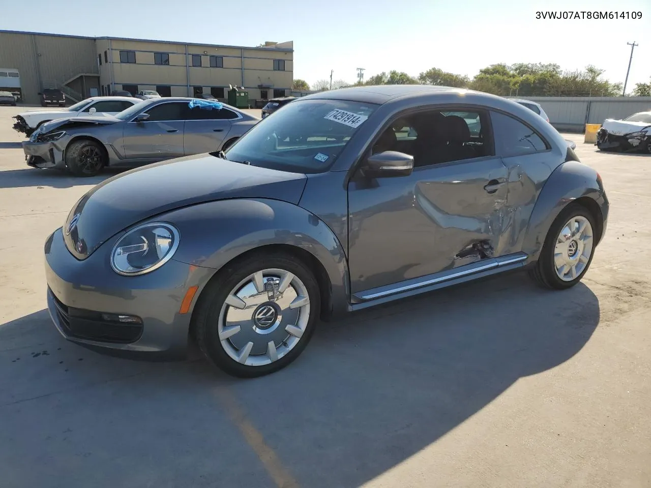 2016 Volkswagen Beetle Se VIN: 3VWJ07AT8GM614109 Lot: 74291914