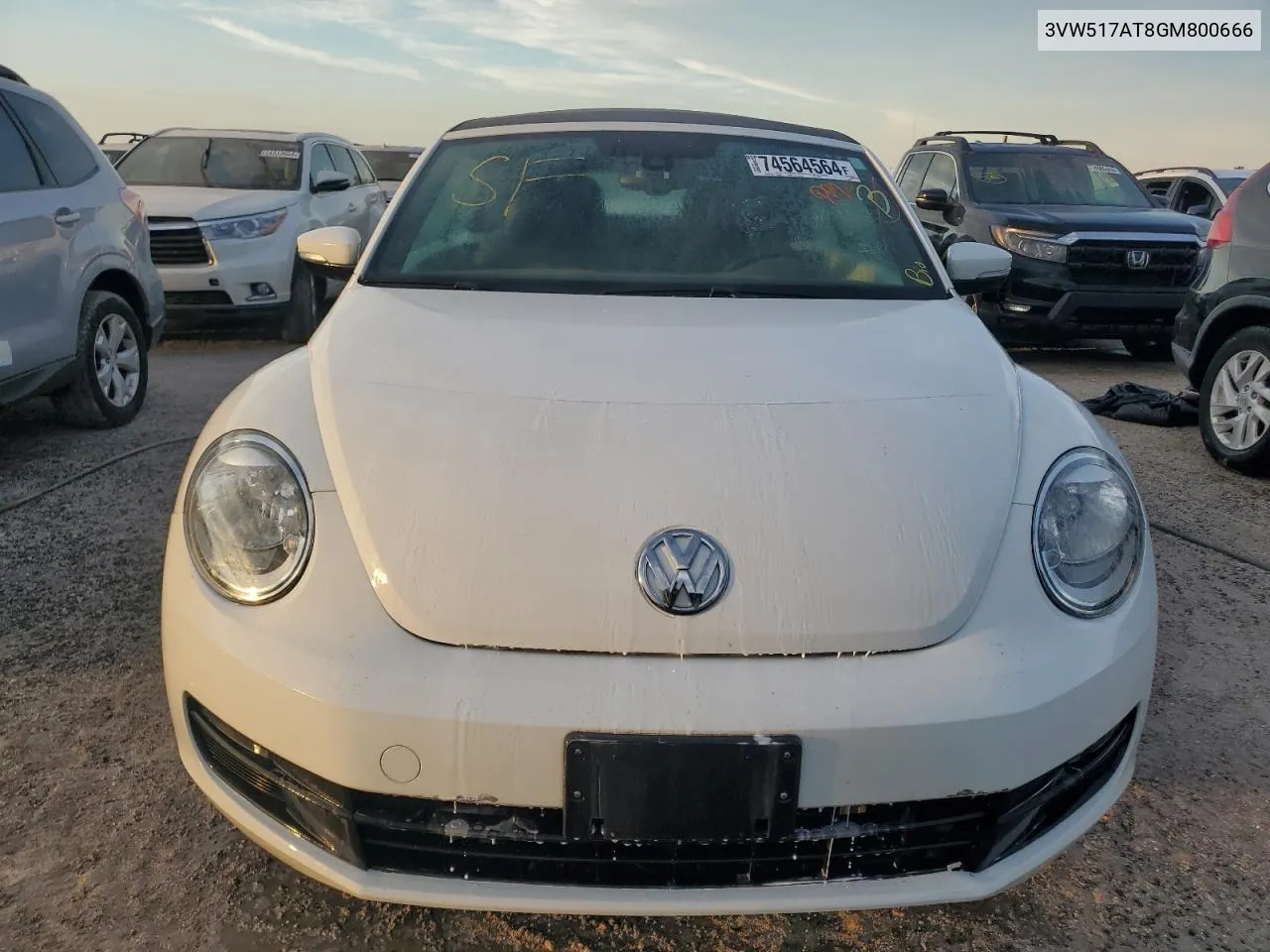 2016 Volkswagen Beetle S/Se VIN: 3VW517AT8GM800666 Lot: 74564564