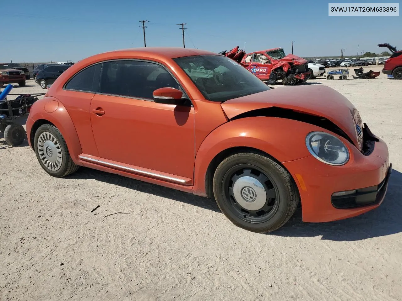 2016 Volkswagen Beetle Se VIN: 3VWJ17AT2GM633896 Lot: 74731554