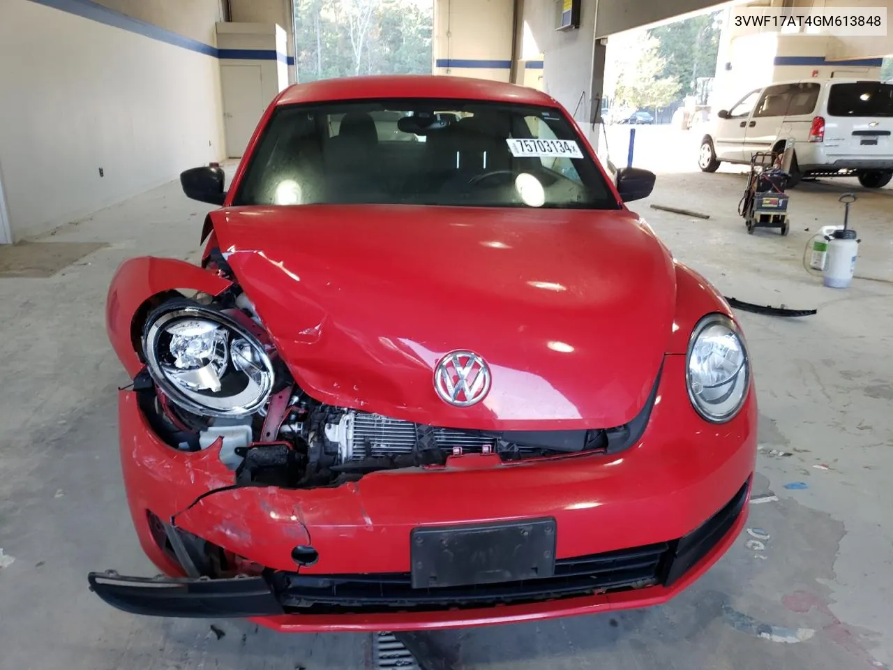 2016 Volkswagen Beetle 1.8T VIN: 3VWF17AT4GM613848 Lot: 75703134