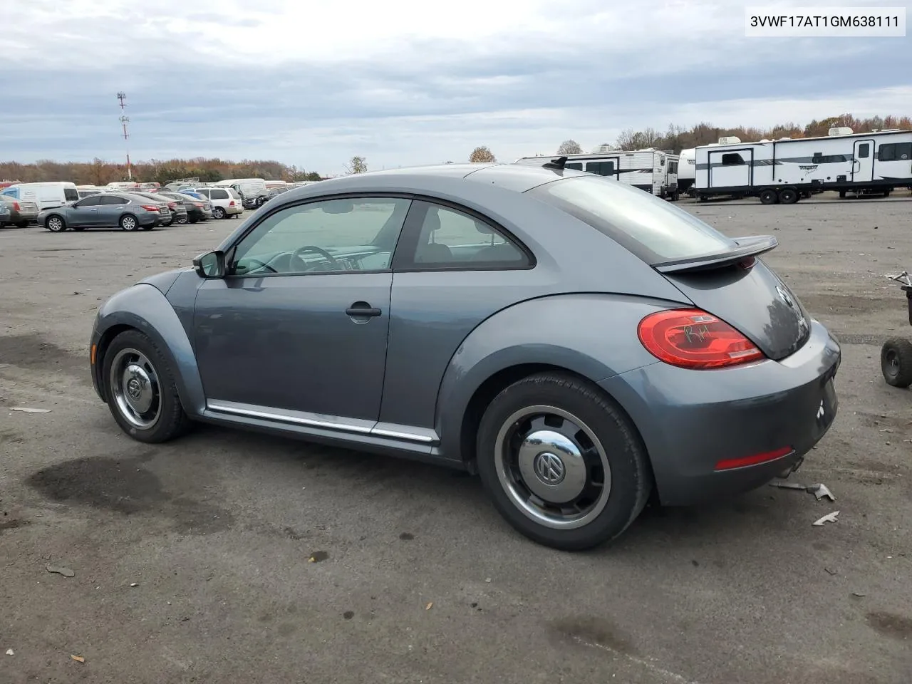 2016 Volkswagen Beetle 1.8T VIN: 3VWF17AT1GM638111 Lot: 78617234