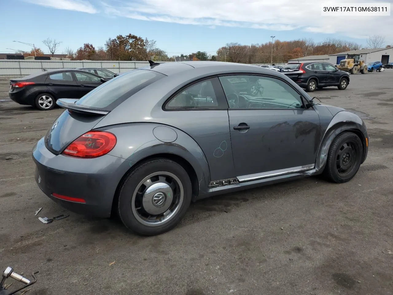 2016 Volkswagen Beetle 1.8T VIN: 3VWF17AT1GM638111 Lot: 78617234