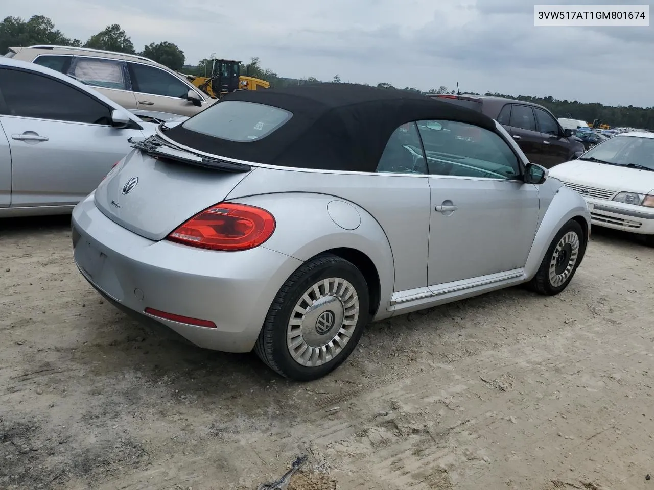 2016 Volkswagen Beetle S/Se VIN: 3VW517AT1GM801674 Lot: 79919934