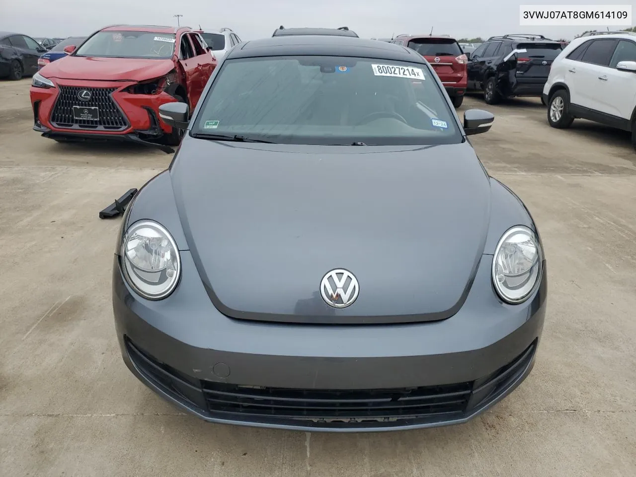 2016 Volkswagen Beetle Se VIN: 3VWJ07AT8GM614109 Lot: 80027214