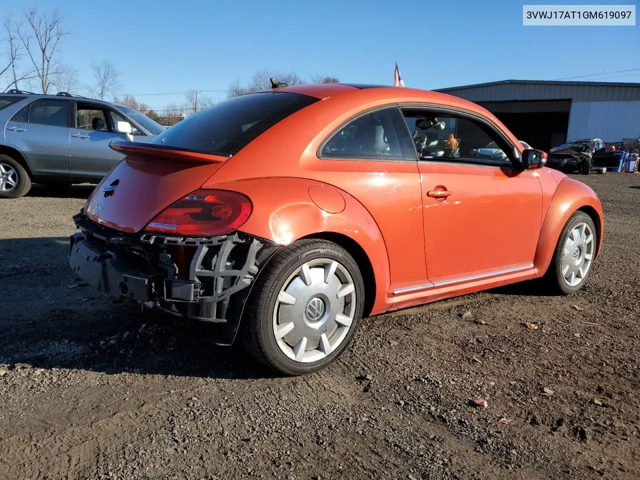 2016 Volkswagen Beetle Se VIN: 3VWJ17AT1GM619097 Lot: 80029974