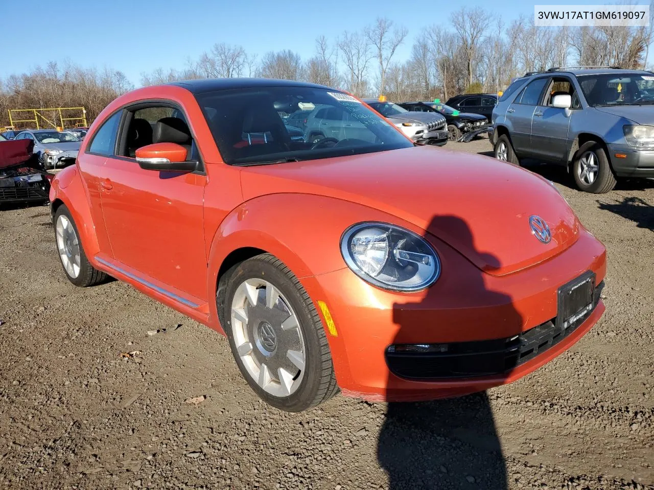 2016 Volkswagen Beetle Se VIN: 3VWJ17AT1GM619097 Lot: 80029974