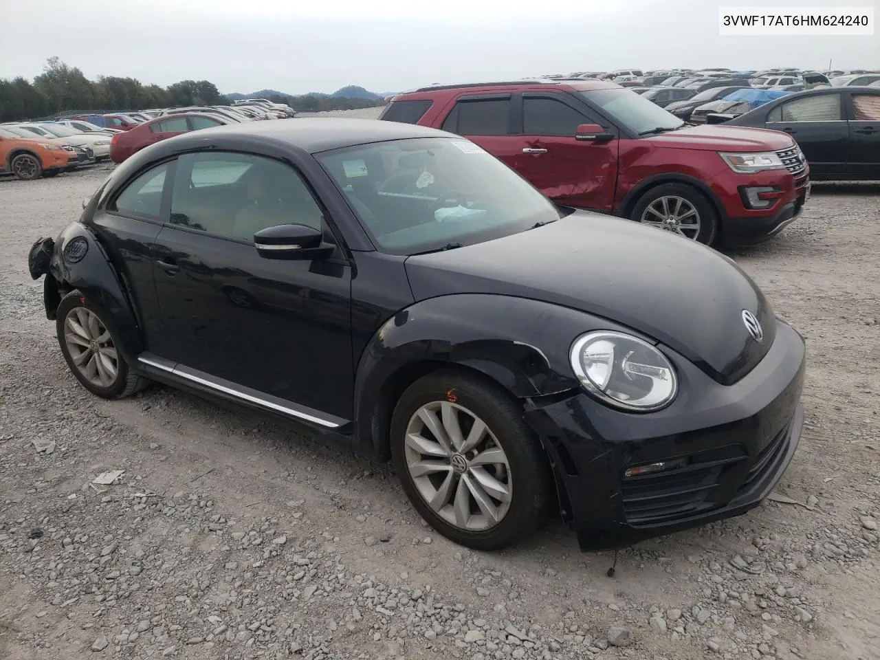 2017 Volkswagen Beetle 1.8T VIN: 3VWF17AT6HM624240 Lot: 48235774