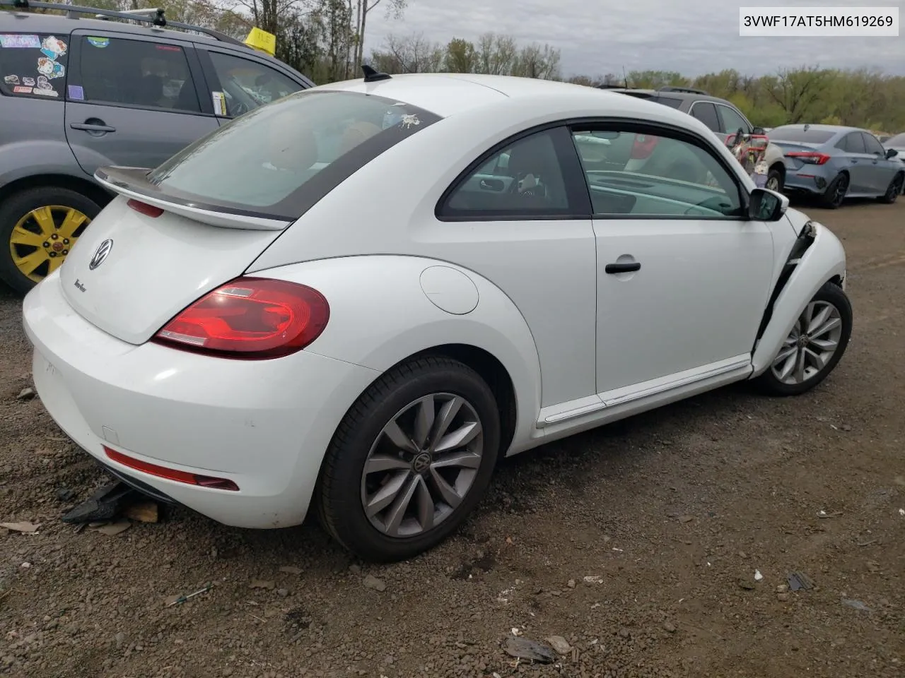 2017 Volkswagen Beetle 1.8T VIN: 3VWF17AT5HM619269 Lot: 52491834