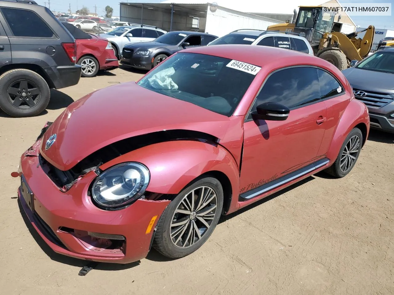 2017 Volkswagen Beetle 1.8T VIN: 3VWF17AT1HM607037 Lot: 69451524