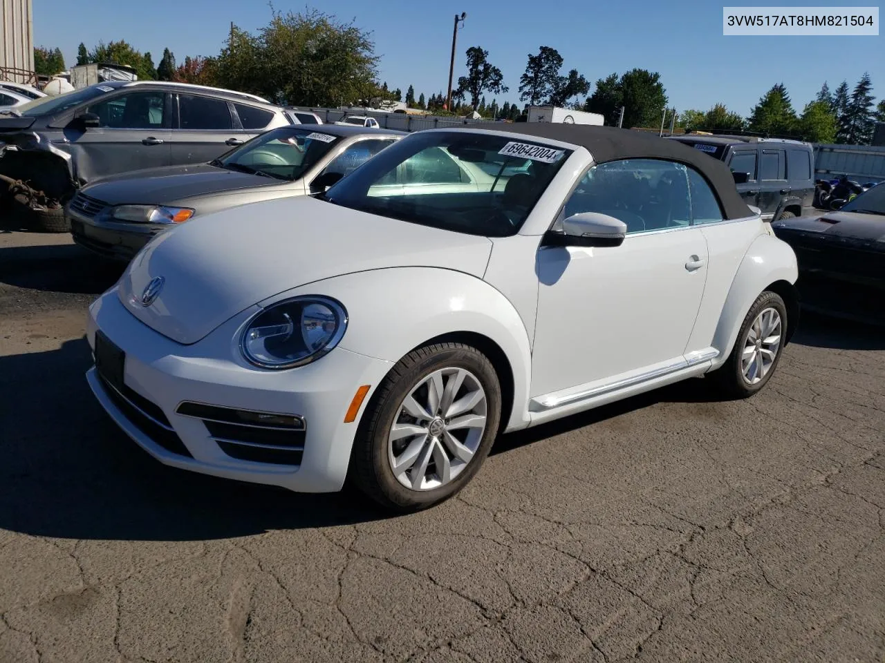 3VW517AT8HM821504 2017 Volkswagen Beetle S/Se