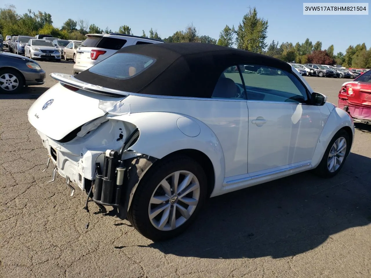 2017 Volkswagen Beetle S/Se VIN: 3VW517AT8HM821504 Lot: 69642004