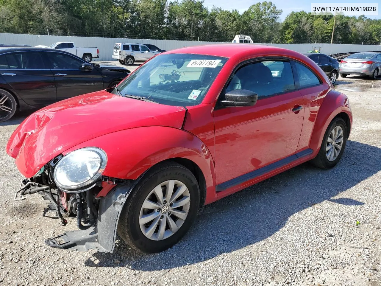 2017 Volkswagen Beetle 1.8T VIN: 3VWF17AT4HM619828 Lot: 69787794