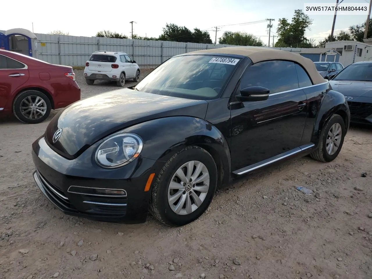 2017 Volkswagen Beetle S/Se VIN: 3VW517AT6HM804443 Lot: 74788794