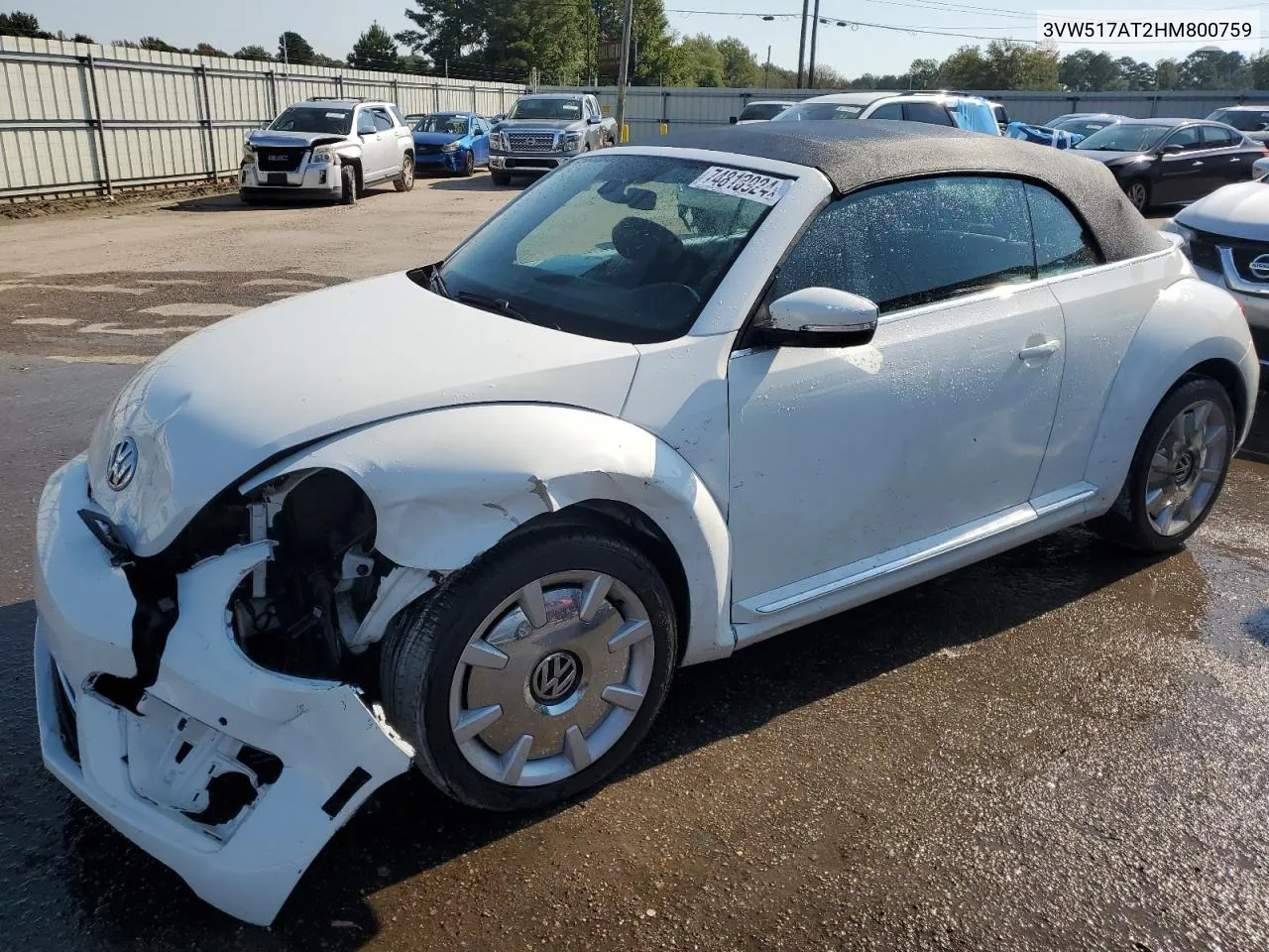 2017 Volkswagen Beetle S/Se VIN: 3VW517AT2HM800759 Lot: 74813924