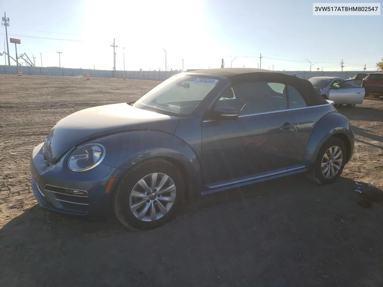 2017 Volkswagen Beetle S/Se VIN: 3VW517AT8HM802547 Lot: 75806394