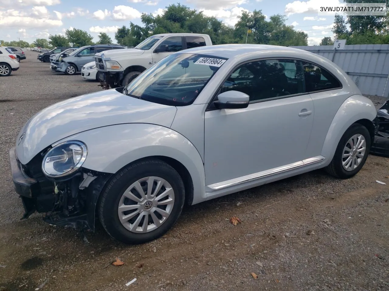 2018 Volkswagen Beetle Se VIN: 3VWJD7AT1JM717772 Lot: 59819964