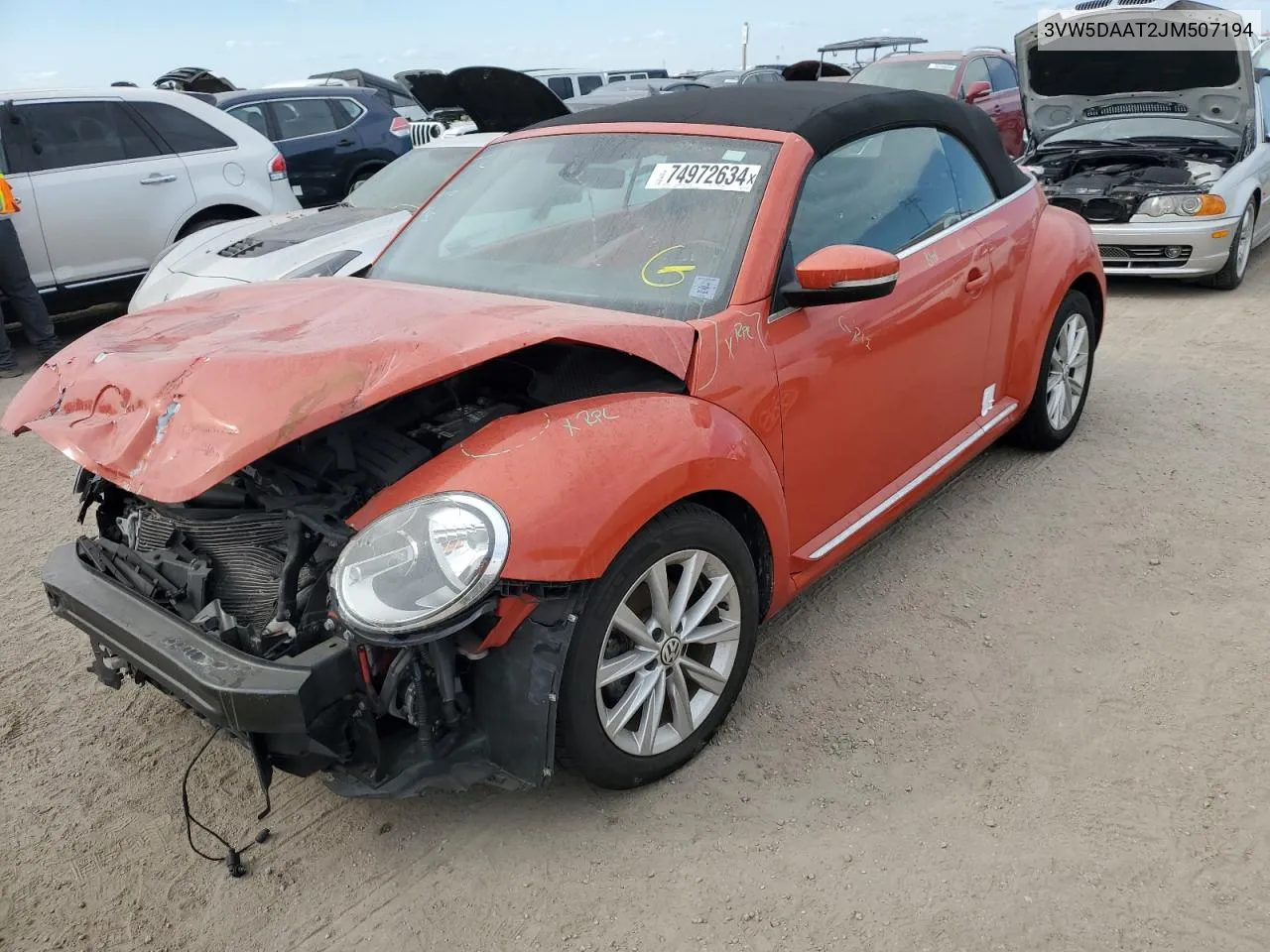 2018 Volkswagen Beetle S VIN: 3VW5DAAT2JM507194 Lot: 74972634