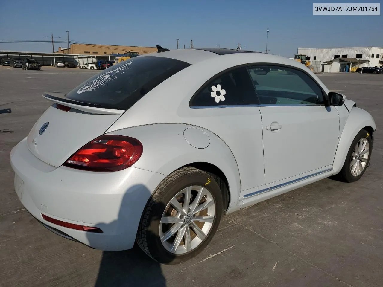 2018 Volkswagen Beetle Se VIN: 3VWJD7AT7JM701754 Lot: 75018544