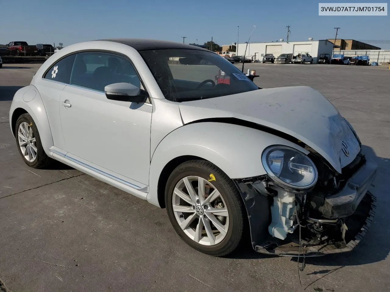 2018 Volkswagen Beetle Se VIN: 3VWJD7AT7JM701754 Lot: 75018544