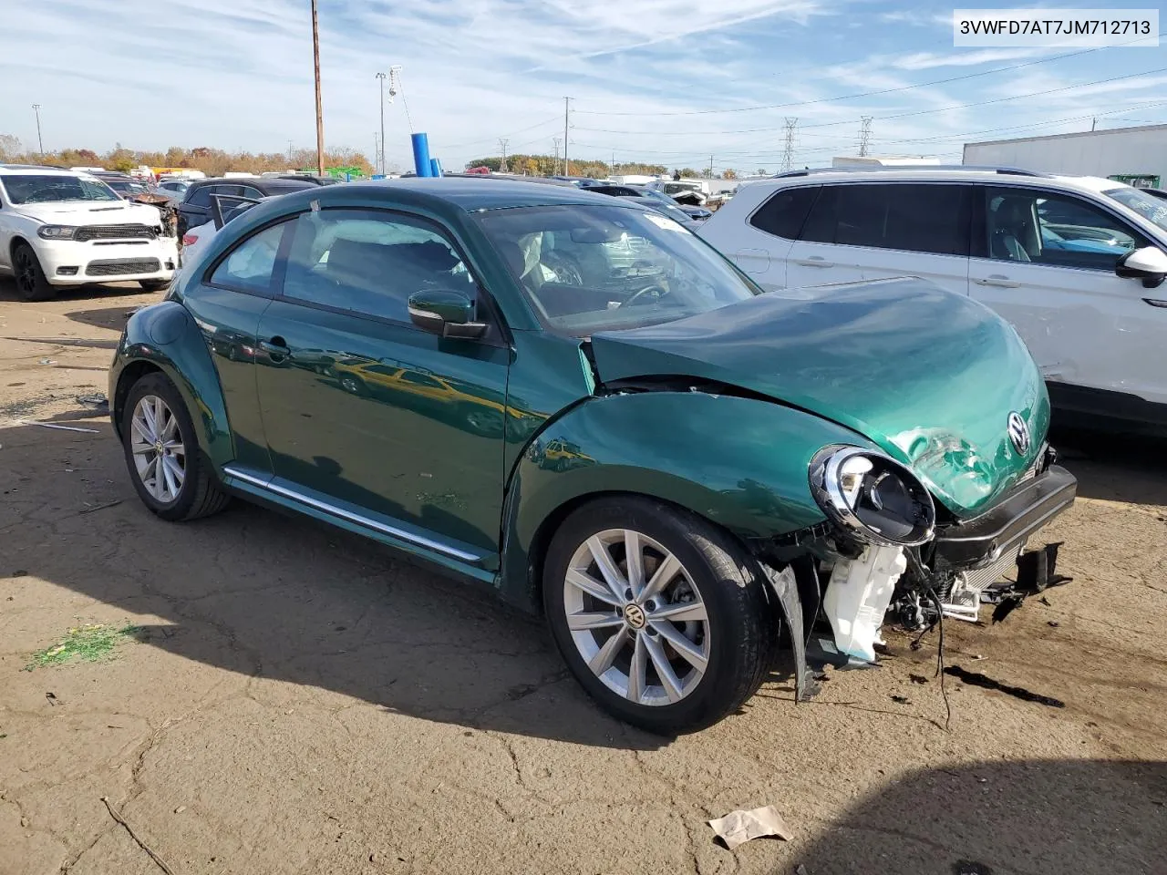 2018 Volkswagen Beetle S VIN: 3VWFD7AT7JM712713 Lot: 77402094