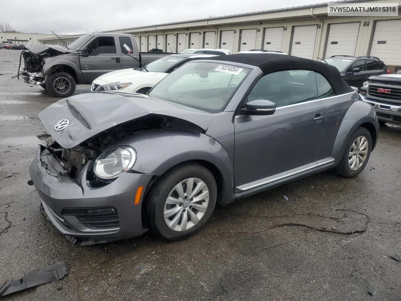 2018 Volkswagen Beetle S VIN: 3VW5DAAT1JM515318 Lot: 79324054