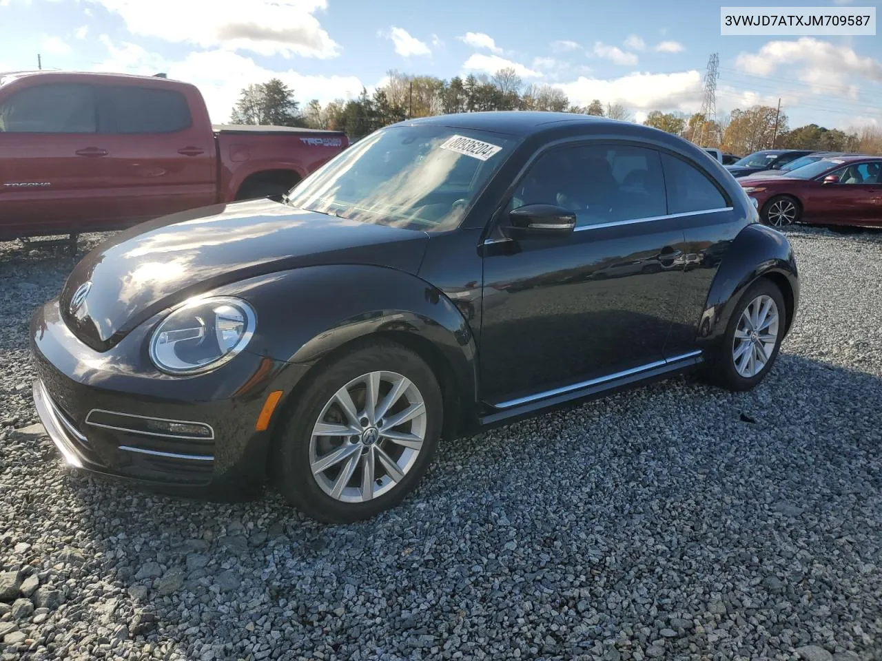 2018 Volkswagen Beetle Se VIN: 3VWJD7ATXJM709587 Lot: 80936204