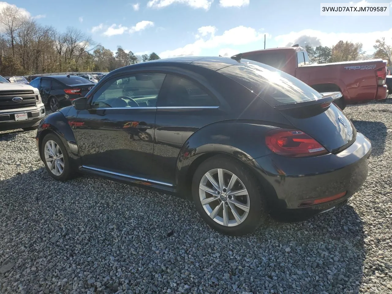 2018 Volkswagen Beetle Se VIN: 3VWJD7ATXJM709587 Lot: 80936204