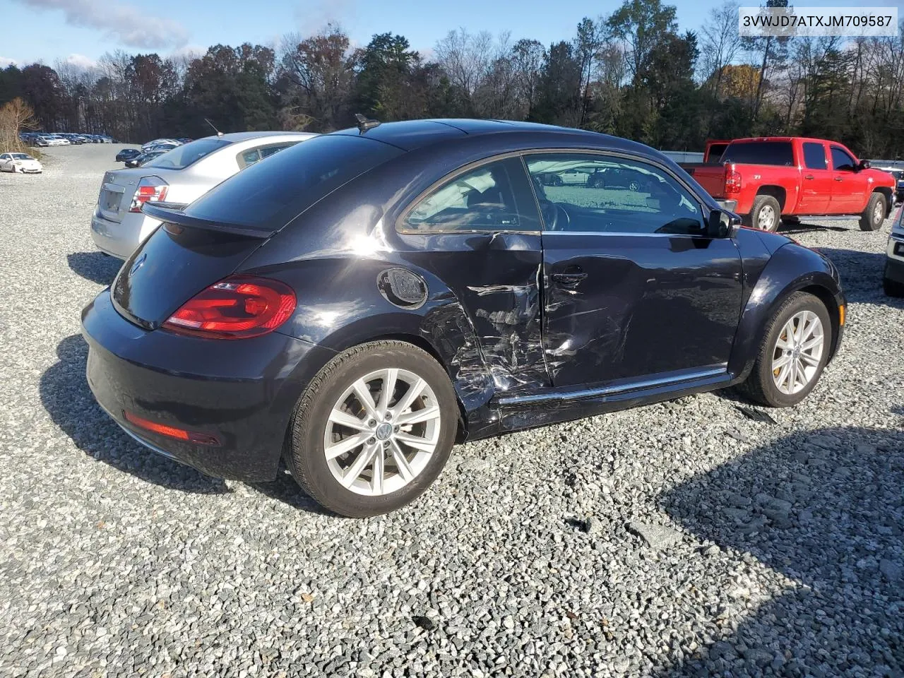 2018 Volkswagen Beetle Se VIN: 3VWJD7ATXJM709587 Lot: 80936204