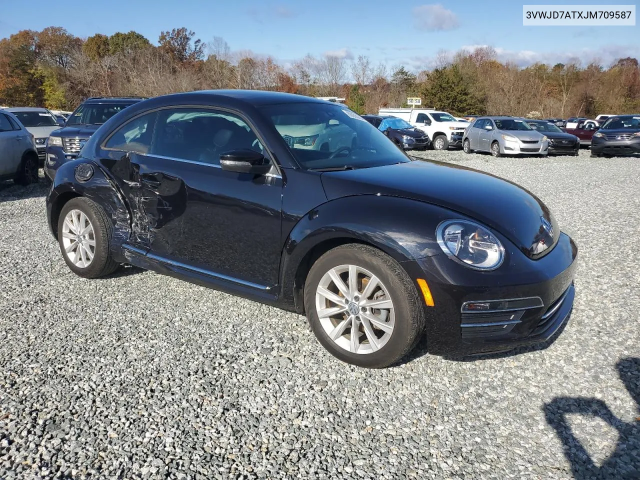 2018 Volkswagen Beetle Se VIN: 3VWJD7ATXJM709587 Lot: 80936204